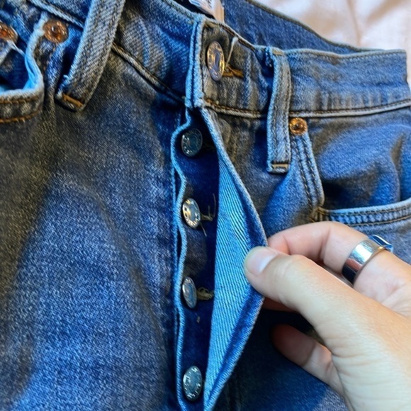 Re/Done 90s Comfort Stretch High Rise‎ Ankle Crop Jeans Women’s Size 27 - Picture 9 of 11